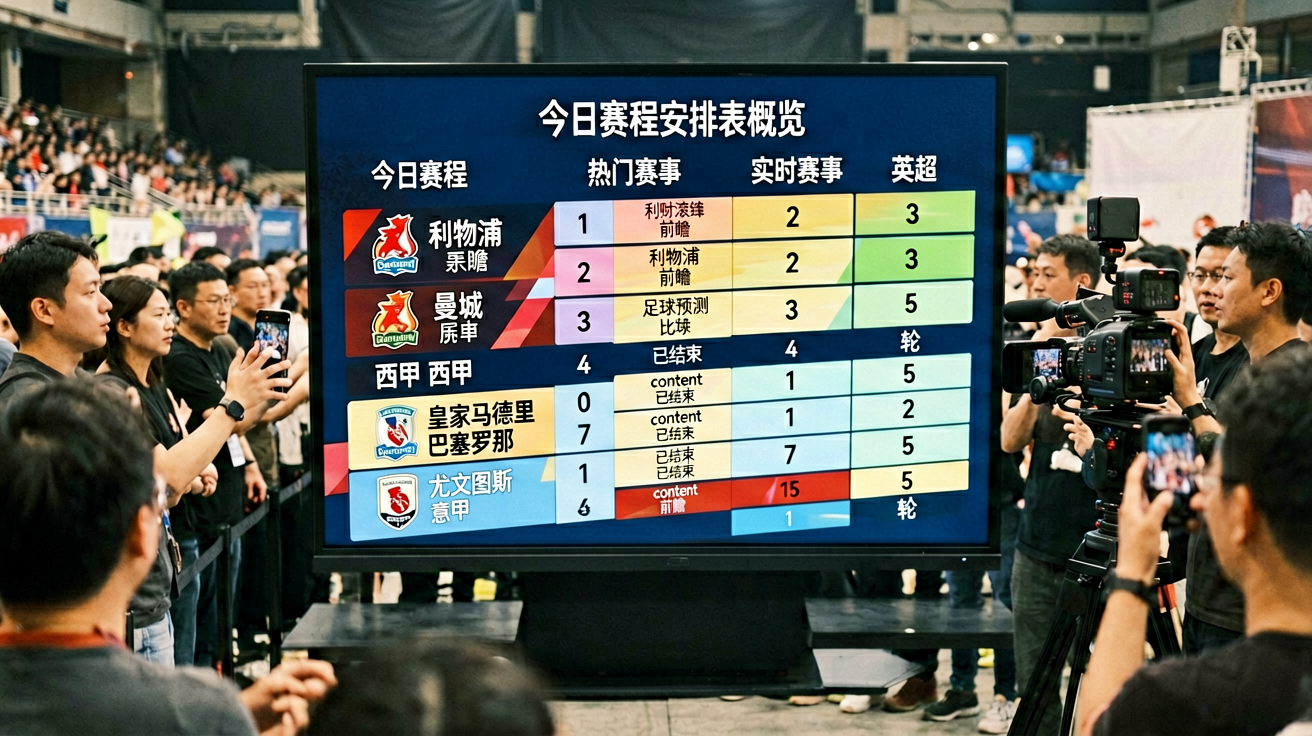 今日赛程安排表概览